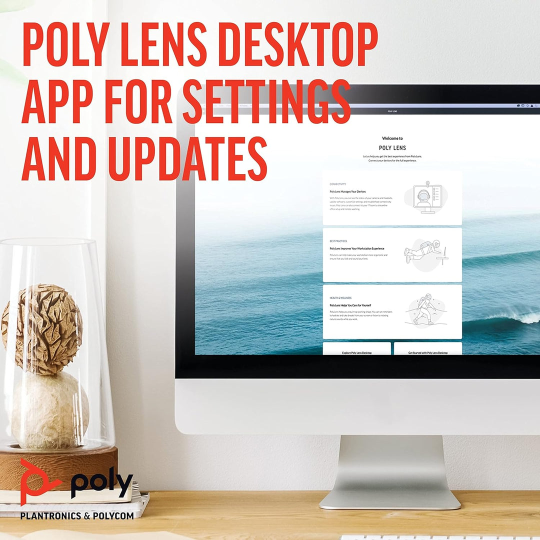 Poly - Sync 40 Konferenzlautsprecher (Plantronics) – für flexibles Arbeiten - Anschluss an PC/Mac mi