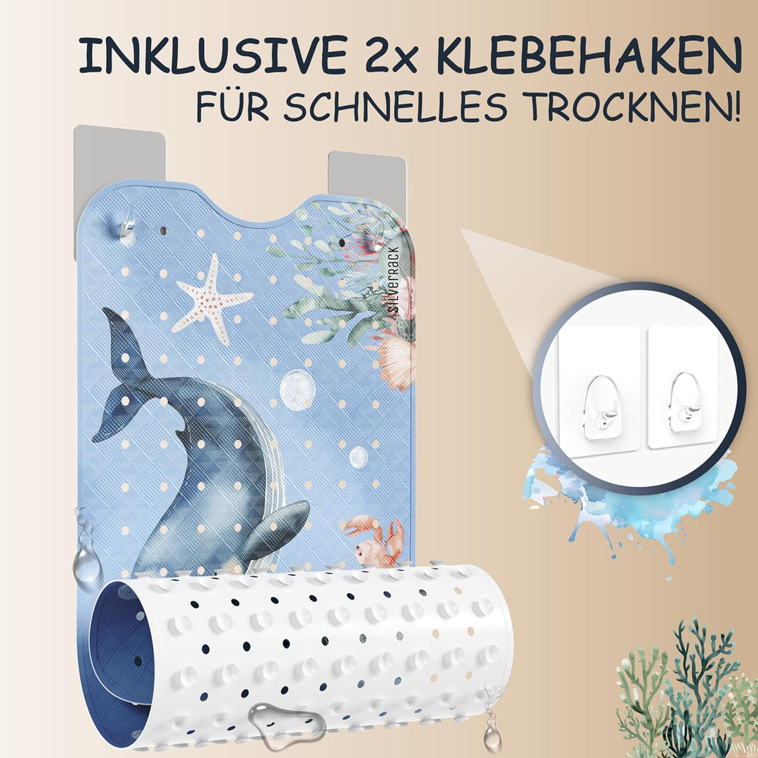 Badewannenmatte Kinder rutschfest [100x40cm] - Antirutschmatte Badewanne BPA frei - Badematte Kinder