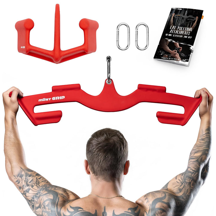 Latzugstange Set mit 8 Ergonomischen Griffen, Dreieckige Stabilität Latzug Griff für Das Training de