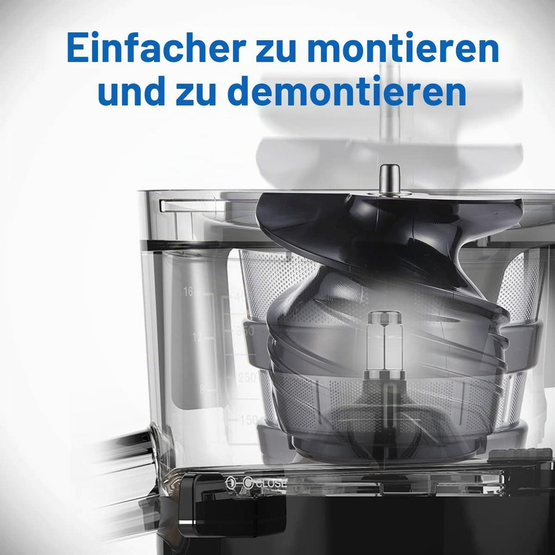DAHLERT X HUROM | Slow Juicer | Entsafter Gemüse und Obst | DT-SJ-21 | Leiser Motor | Hohe Saftausbe