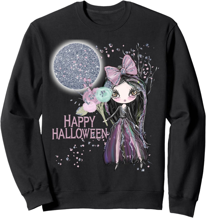 Hübsche Halloween-Girl-Schleife, Gothic-Stil, für Halloween, Party, Kinder Sweatshirt