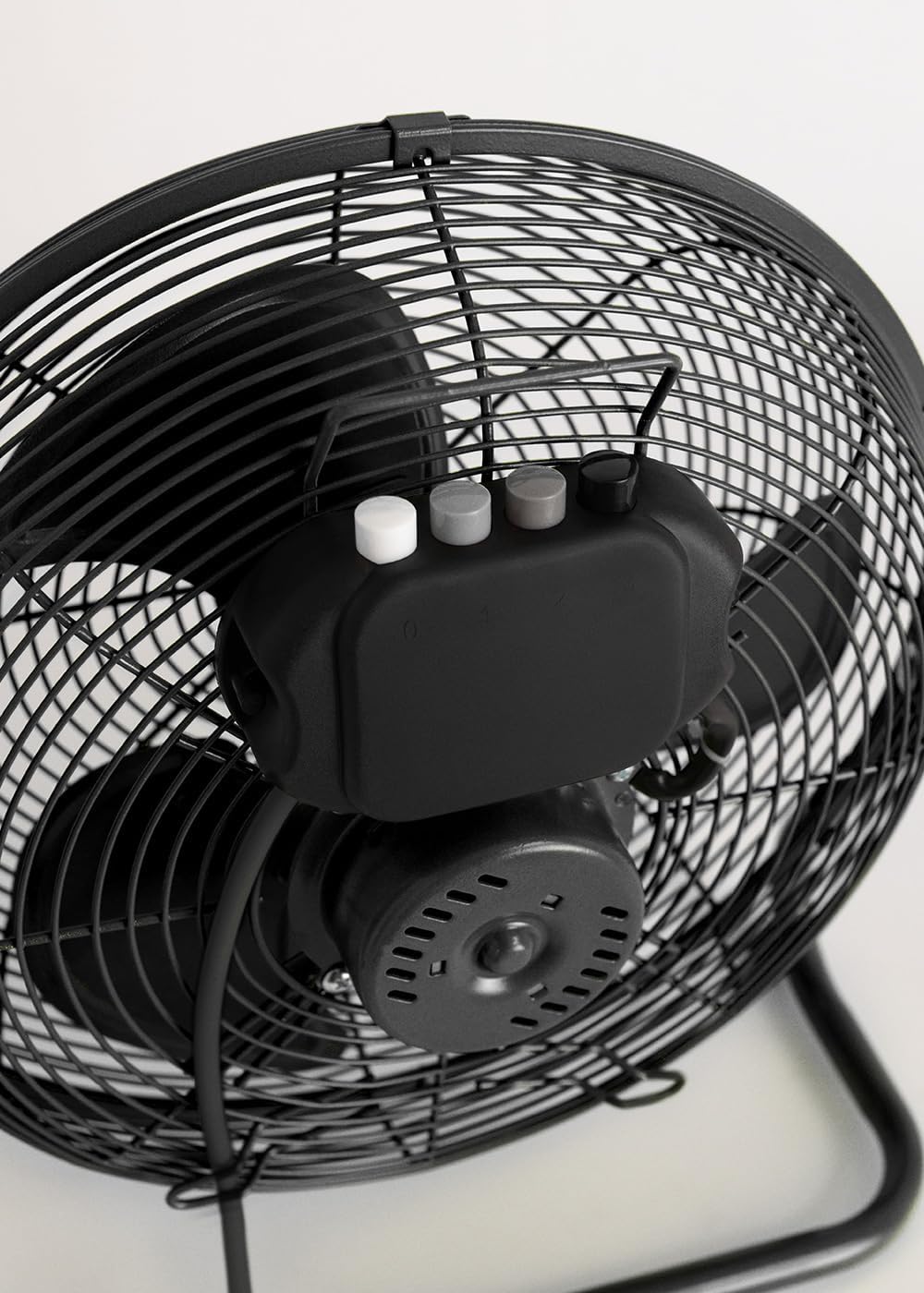 CREATE / AIR FLOOR RETRO/Industrieller Bodenventilator/Schwarzer Ventilator, 12 Zoll, starker Luftst