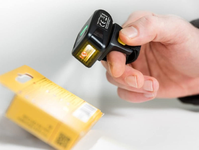 Delock Ringbarcode Scanner 1D und 2D mit 2,4 GHz oder Bluetooth, für Rechts- und Linkshänder, Unters