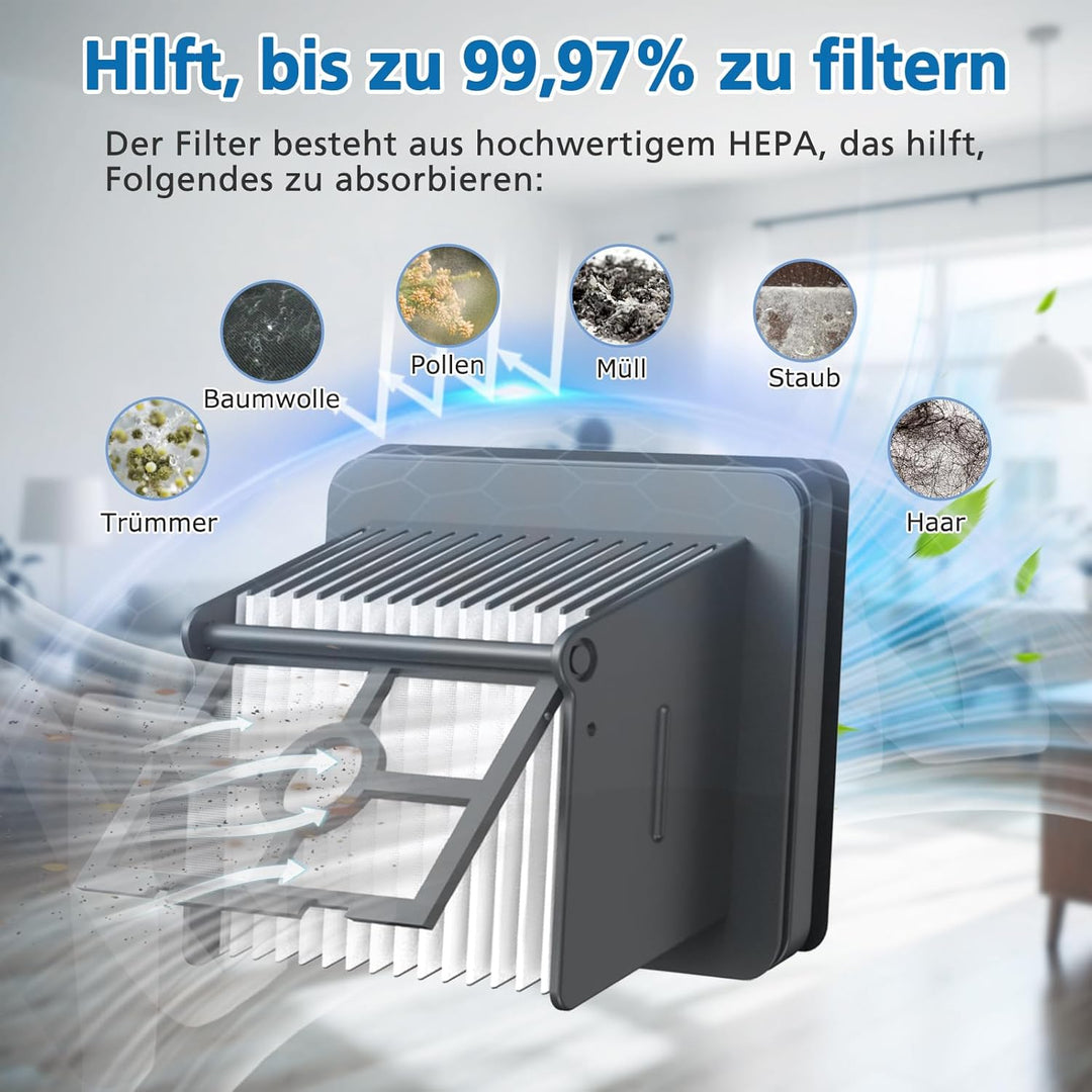 Bürstenrolle Filter Zubehör Kompatibel mit Dreame H12 Pro Trockensauger, 2 Bürstenrolle + 2 Filter +