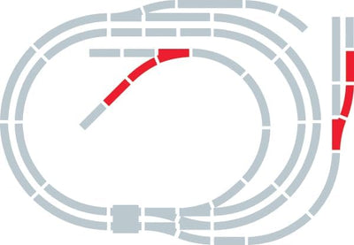 HORNBY R8226 00 Gauge Schienenverlängerung Pack F Einzelbett, Einzelbett