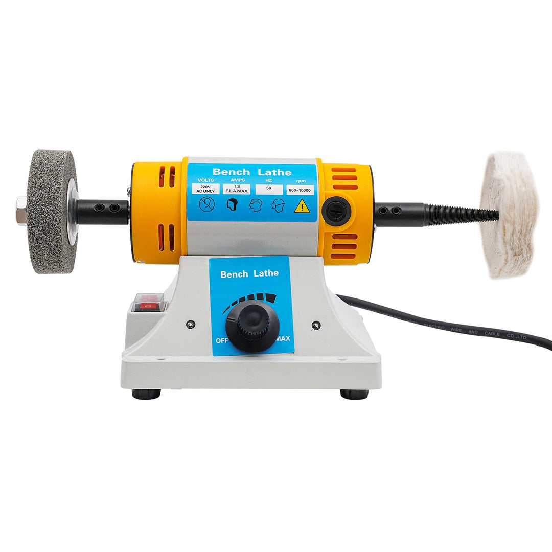 Kleine Elektrische Schmuck Tischpolierer Poliermaschine Set, 10000RPM Stufenlose Geschwindigkeitsreg