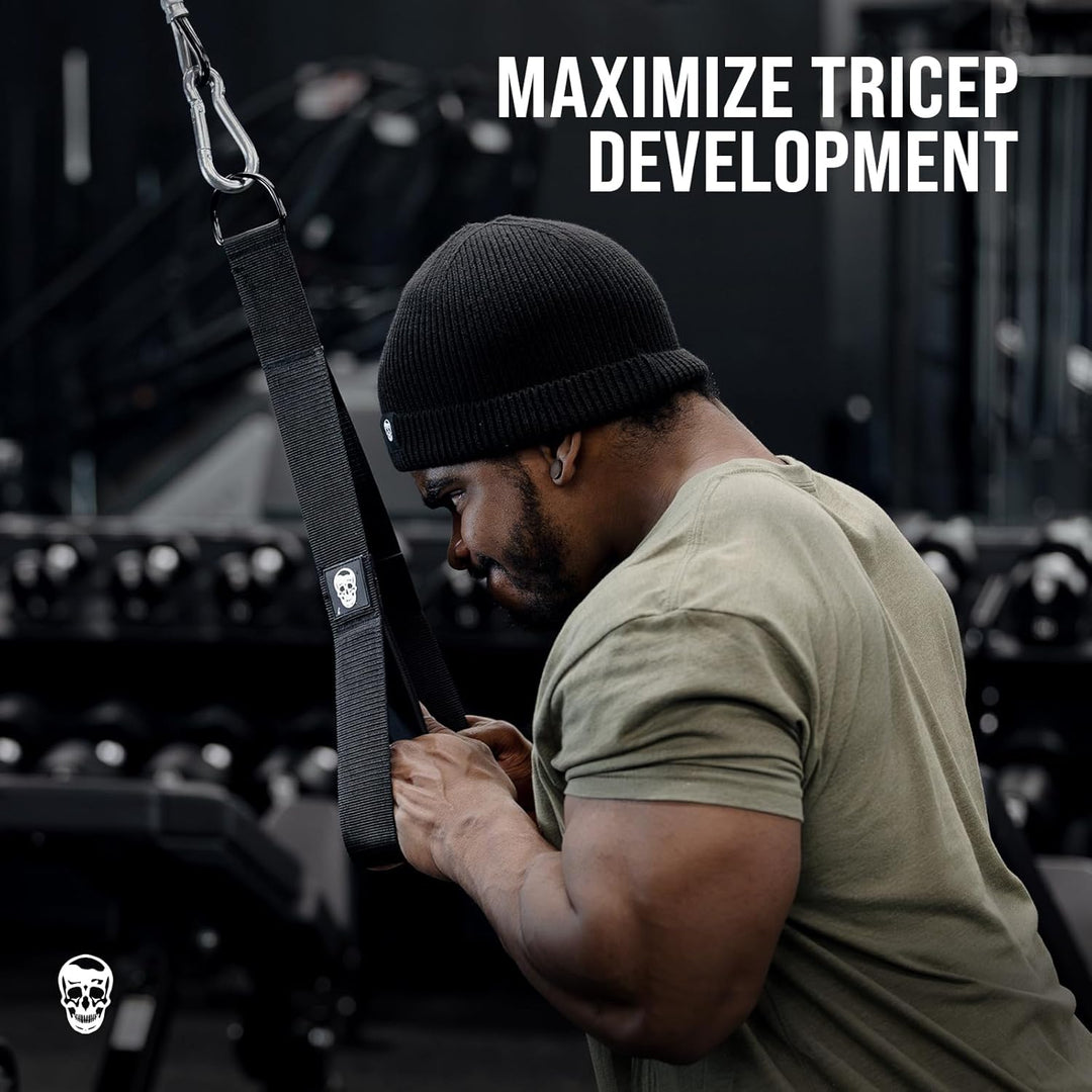 Gymreapers Trizepsseil-Kabelbefestigung (3 Längen in einem) Multi-Workout-Seil, Trizepsverlängerung,