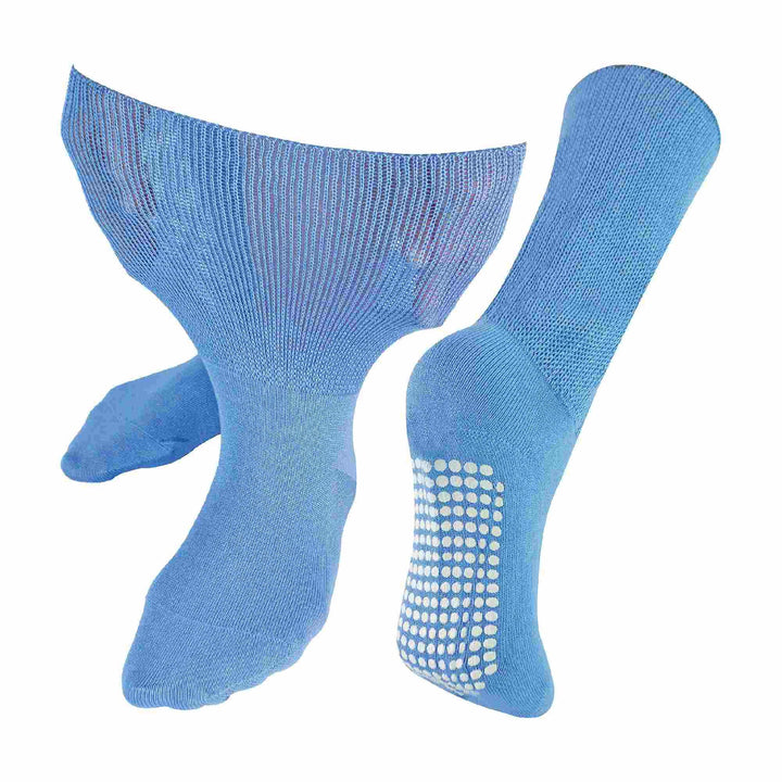 Ohne Gummi Ödeme Socken mit Antirutsch Noppen | Herren &amp; Damen | Dr. Socks | Extra Weite Antirutsch