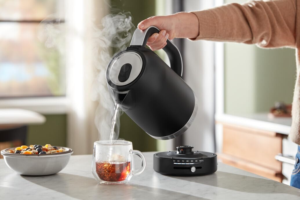 KitchenAid Wasserkocher mit Temperatureinstellung von 50 bis 100°C - Teekocher mit Temperaturanzeige