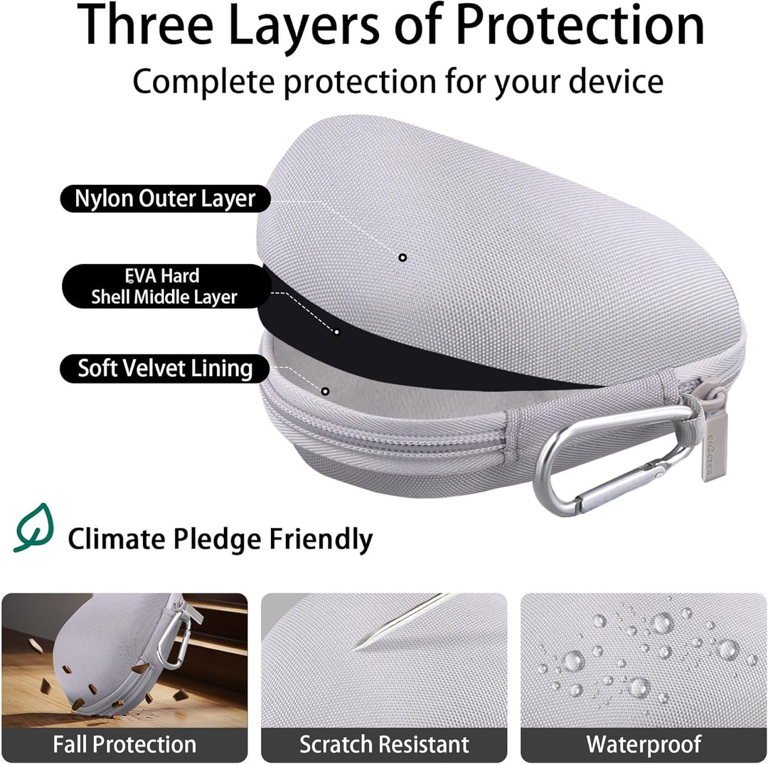 co2CREA Hart Schutz Hülle Etui Tasche für Logitech MX Master 4 /Master 3 /Master 3S Kabellose Maus W