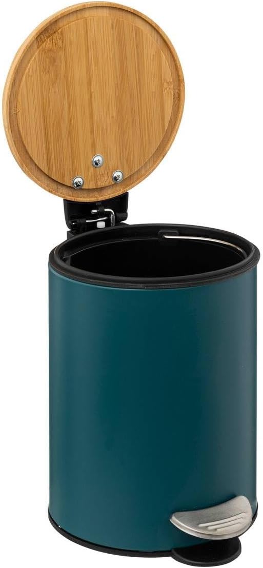 5five - Soft Close 3l modern Color mülleimer Petrolblau 3L Smaragdgrün, 3L Smaragdgrün