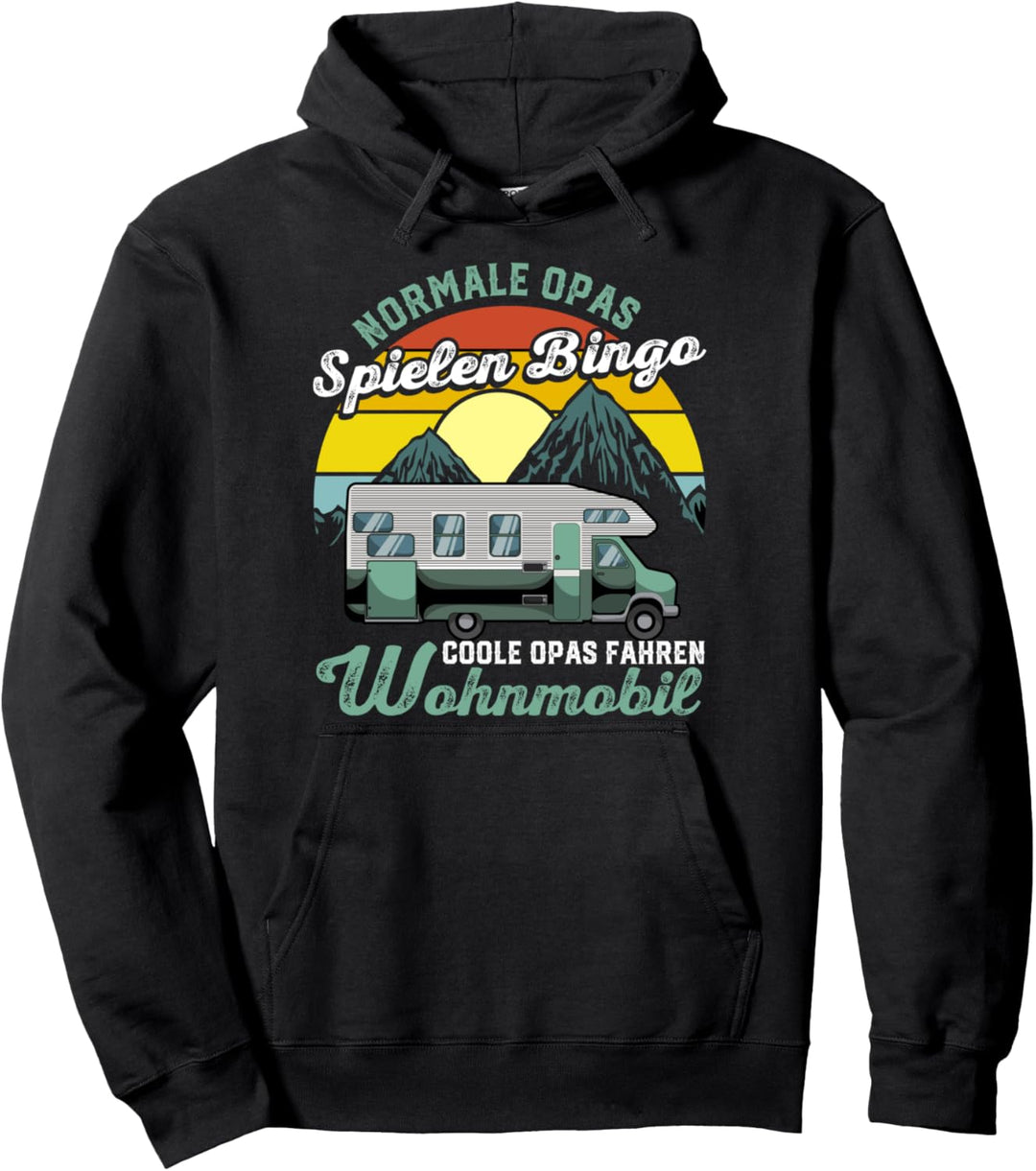 Opa Grossvater Camping Camper Wohnmobil Zeltplatz Geschenk Pullover Hoodie