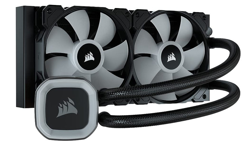 CORSAIR H100 RGB-Flüssig-CPU-Kühler - 240mm AIO - SP120 RGB Elite Lüfter - Passend Für Intel LGA 120