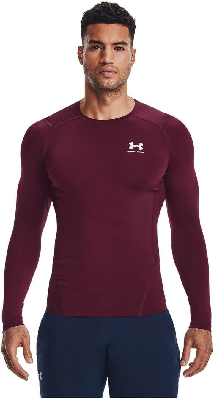 Under Armour Men's Ua Hg Armour Comp Ls Long-Sleeve Sports Top, Breathable Long-Sleeved Top for Men