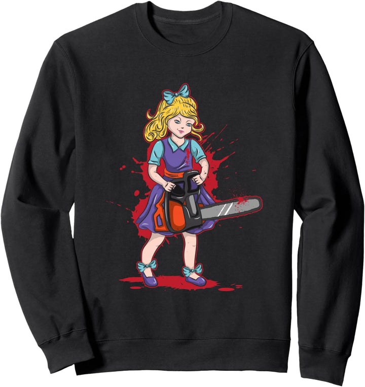 Kettensägen Mädchen Gothic Pastel Goth Candy Goth Halloween Sweatshirt