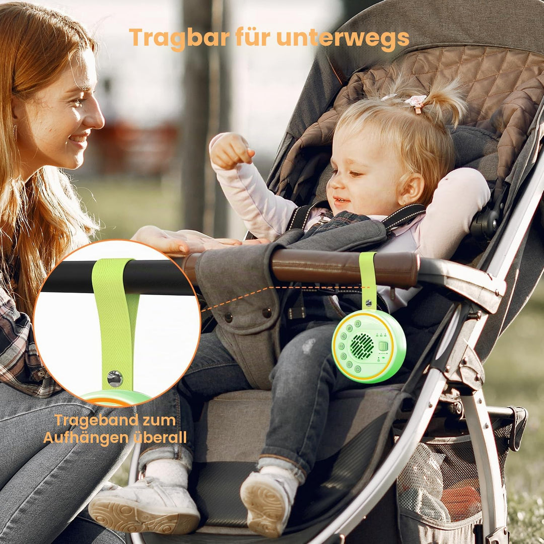 Lemnoi White Noise Machine Tragbare Einschlafhilfe Babys Geräuschmaschine weisses rauschen mit 22 be