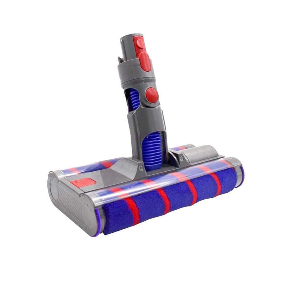 Trade-Shop Elektrische Doppel-Bürste/Turbobürste/Bodendüse/Parkettdüse mit 2 Softrollen für Dyson V7