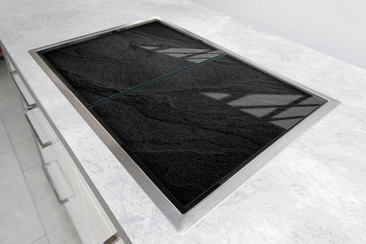 TMK ArtDeko Herdabdeckplatte 2 Teilig 30x52 + 40x52 cm - Spritzschutz Herdabdeckung – Herdschutz aus