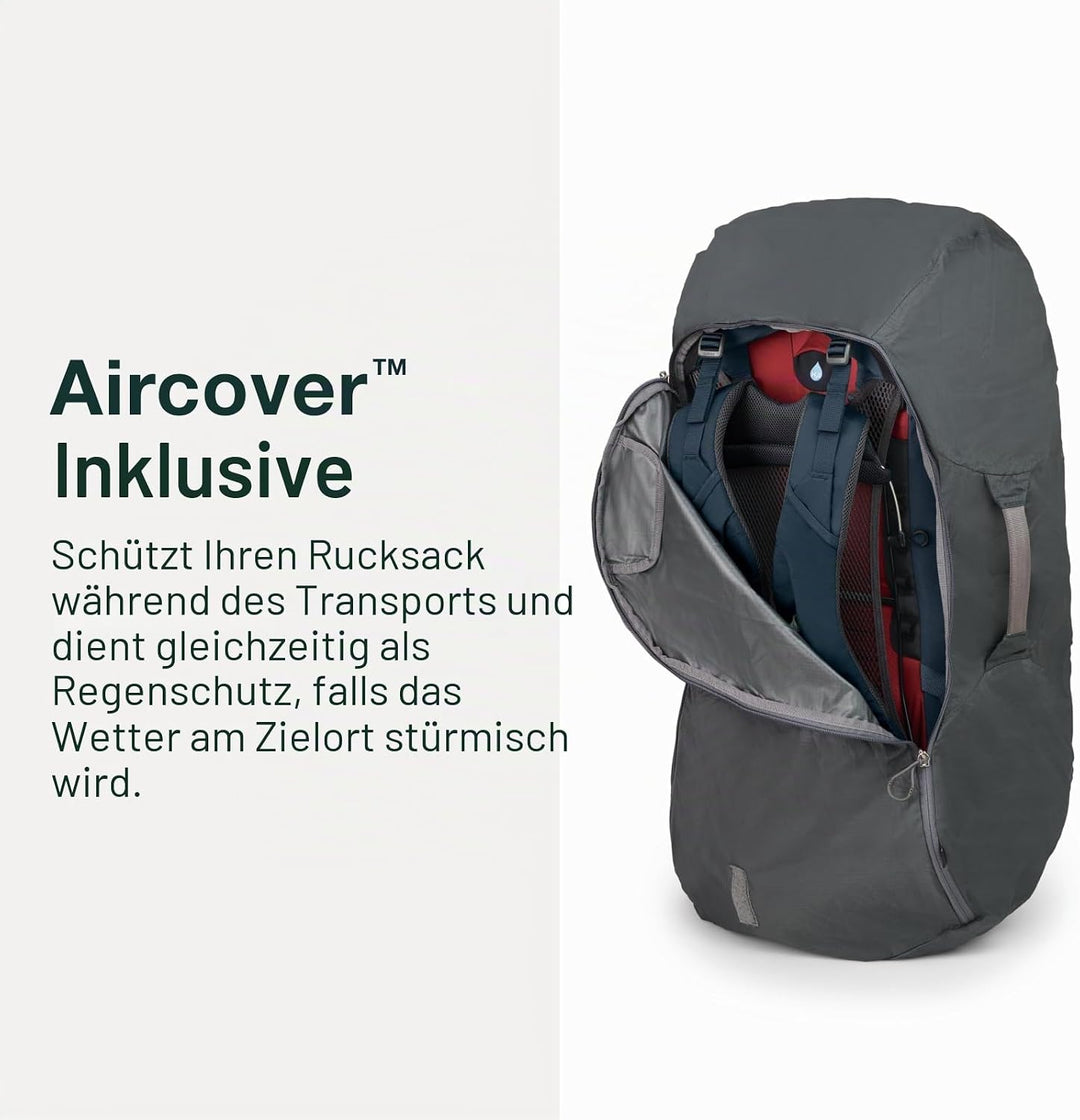 Osprey Farpoint Herren Rucksack Muted Space Blue O/S - Fassungsvermögen 55L, Muted Space Blue O/S -