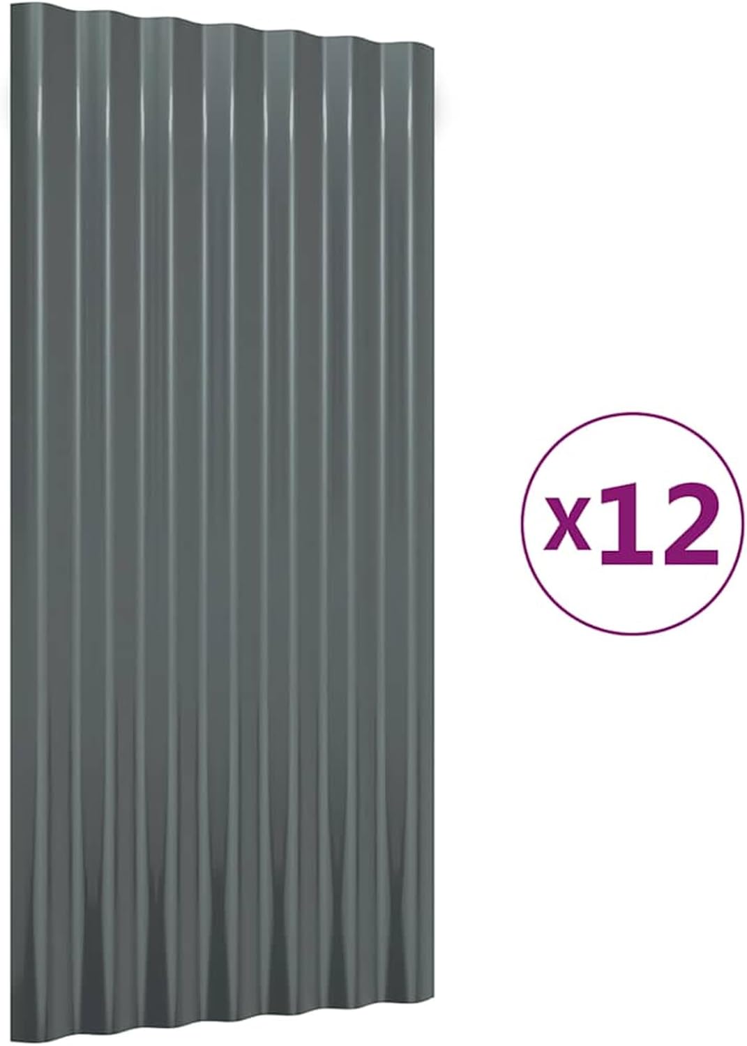 Dachpaneele 12 STK. Dachblech Stahlblech Dach Dachplatten Metalldachpaneele Dachblech für Dach, Schu