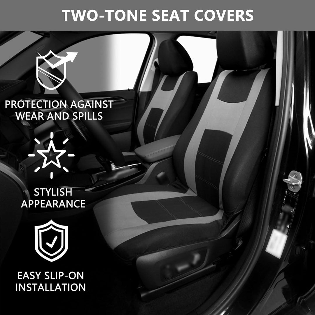9 Stück Universal Autositzbezüge, Sitzbezüge Auto Für 5 Sitzer, Autositzauflage Set Seiten-Airbag-ko