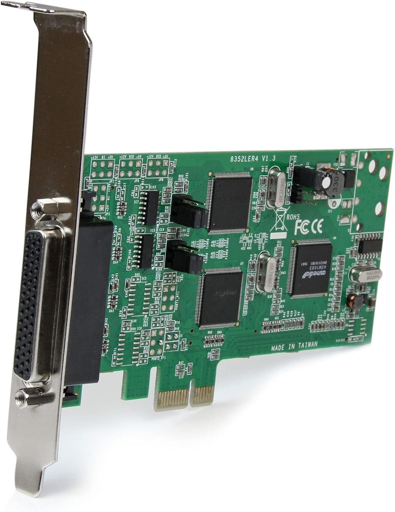 StarTech.com 4 Port Serielle PCI Express Schnittstellenkarte - 2 x RS232 2 x RS422 / RS485 - PCIe Ad