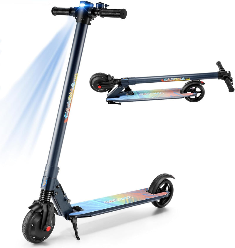 Caroma E Scooter Kinder von 8-16 Jahren, 25km Reichweite, 20km/h Geschwindigkeit, Faltbarer E Roller