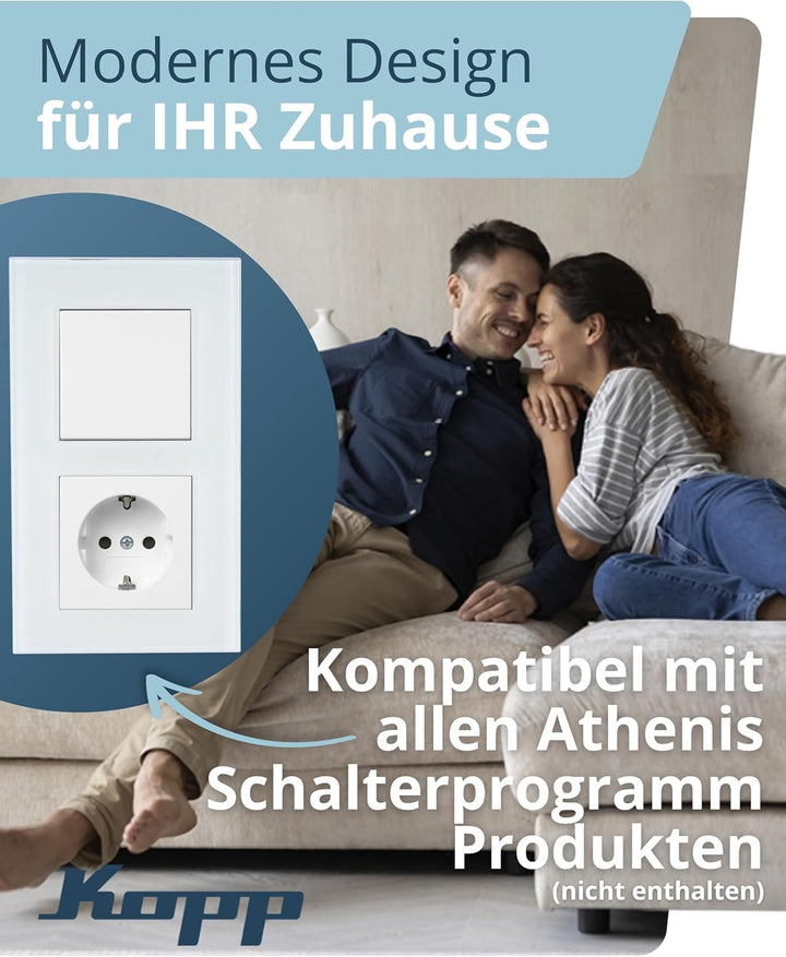 Kopp Athenis Abdeckrahmen 2-fach Glas mintfarben Art. Nr. 405408014 2-fach Mint, 2-fach Mint