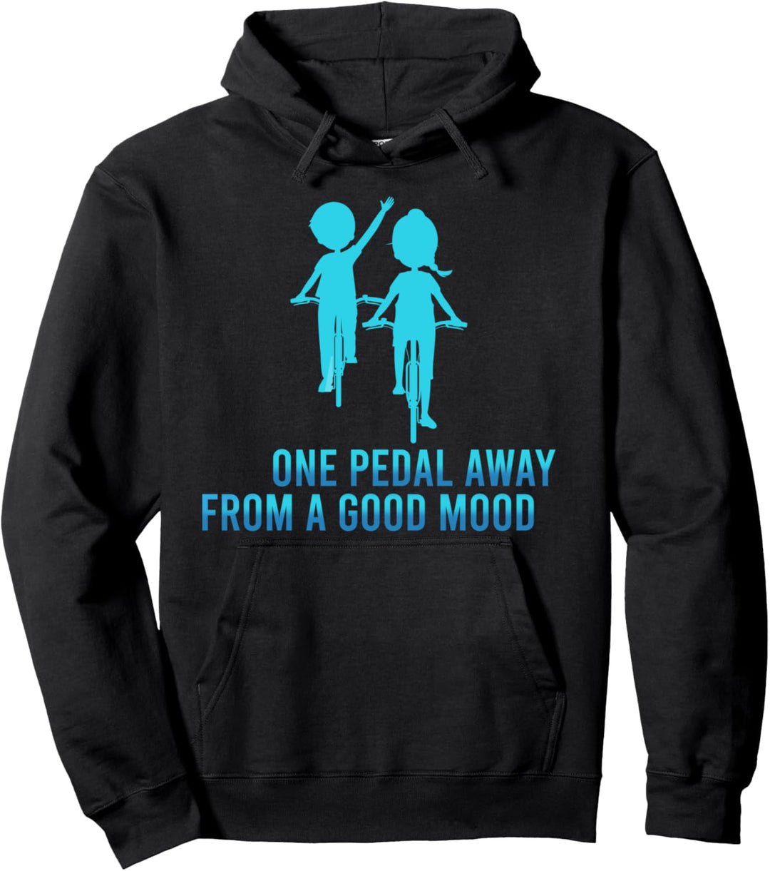 Gute Laune Kinder Radfahren Fahrrad Sport Radsport Geschenk Pullover Hoodie