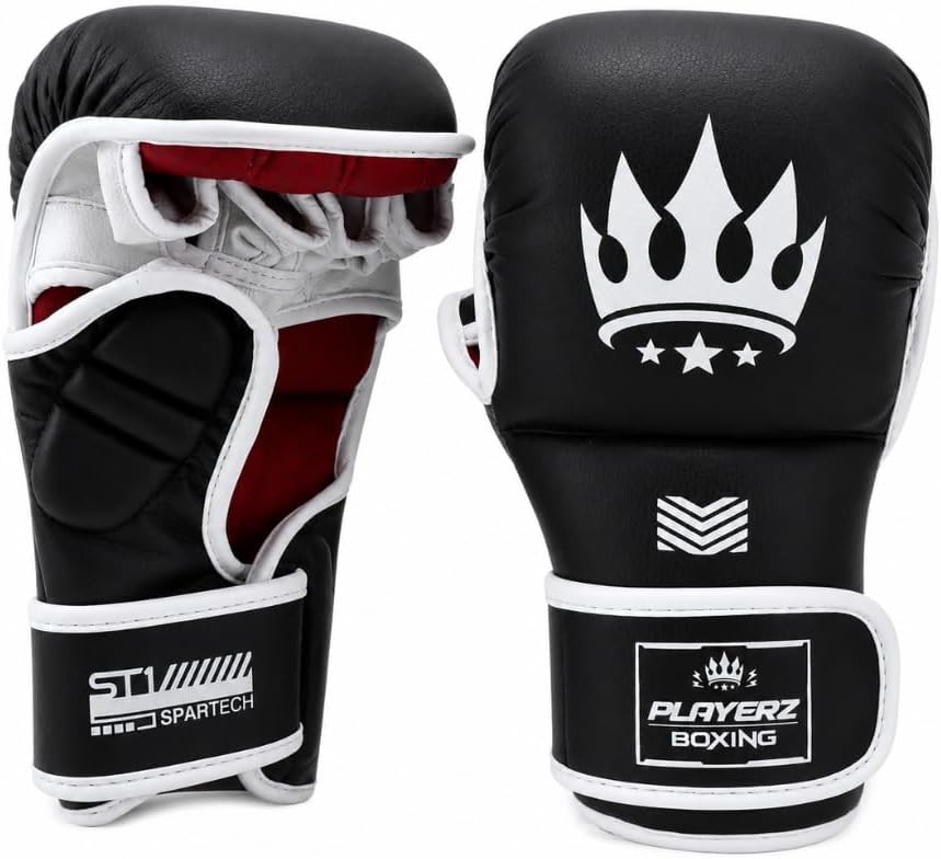 Playerz Spartec MMA-Handschuhe, 200 g, gemischte Kampfsport-Handschuhe, 227 g, Grappling-Handschuhe,