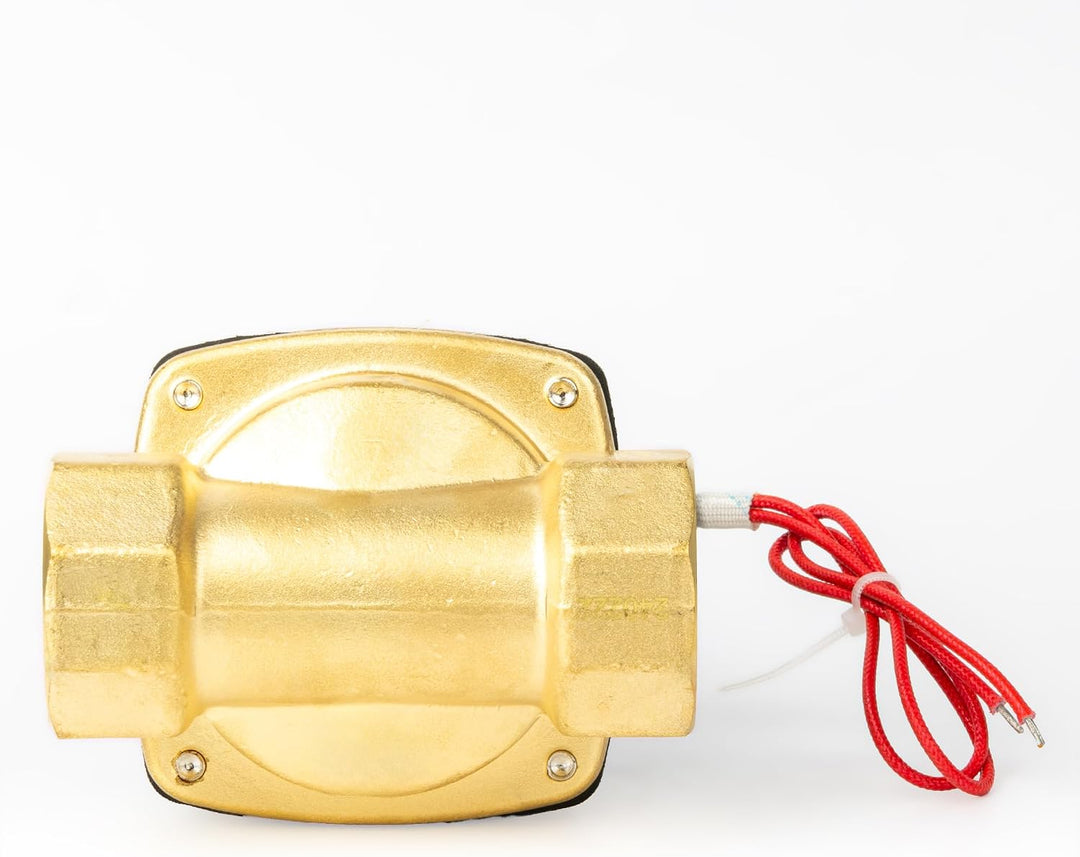 U.S. Solid 1-1/4" Messing Elektrisch Magnetventil 230V AC stromlos geschlossen VITON Wasser Luft Öl