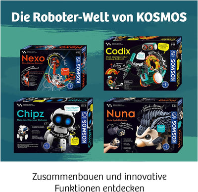 Kosmos 620646 Codix-Dein mechanischer Coding Roboter Spielzeug, Experimentierkasten Codix Edition