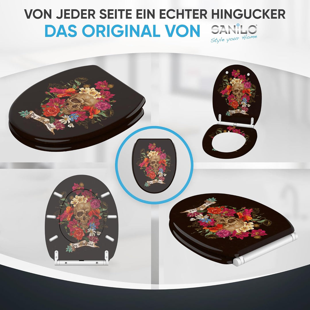 Sanilo WC Sitz mit Absenkautomatik, viele neue Toilettendeckel zur Auswahl, hochwertige Oberfläche,