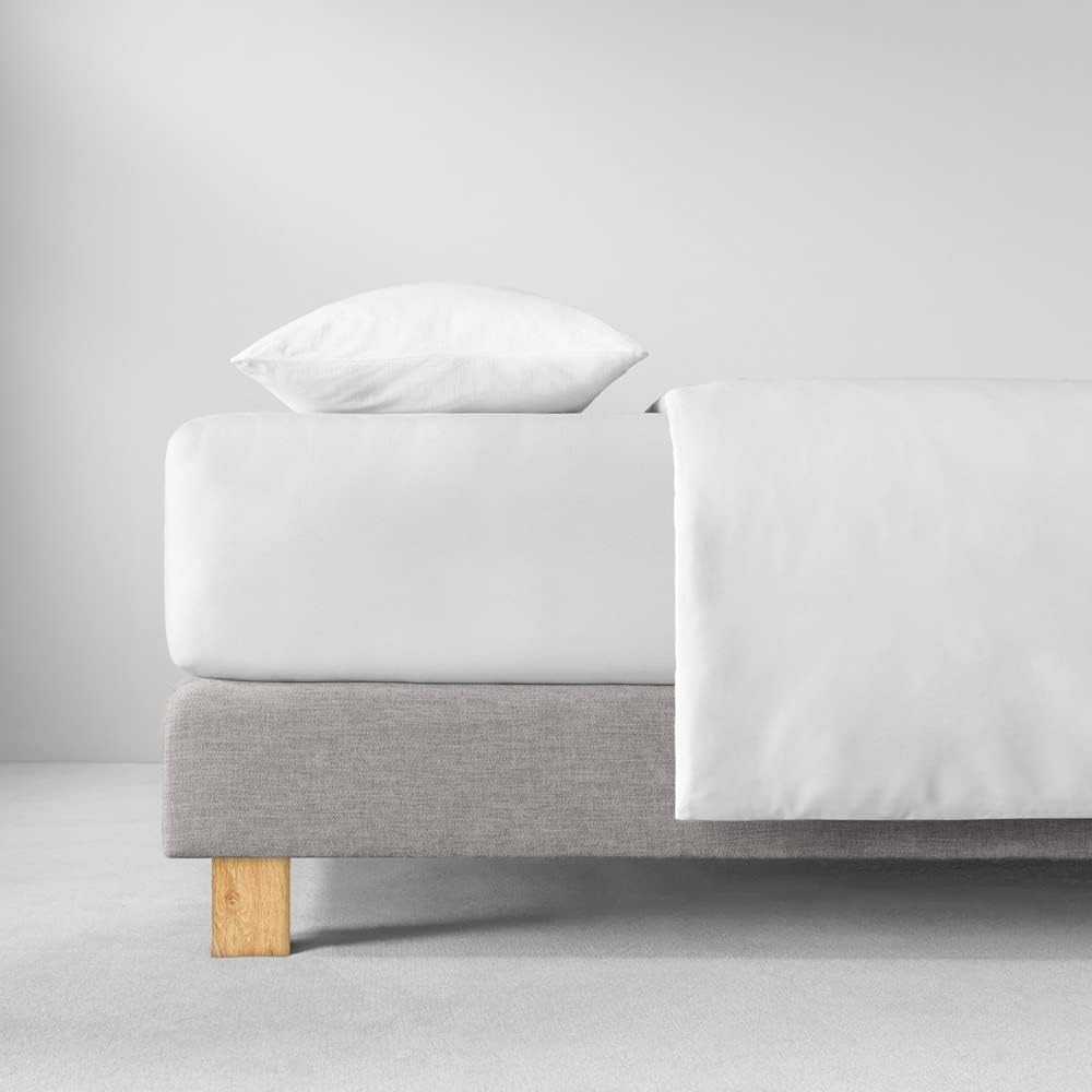 ESTELLA Spannbetttuch Feinjersey | Weiss | 100x220 cm | passend für Matratzen 100 cm (Breite) x 220