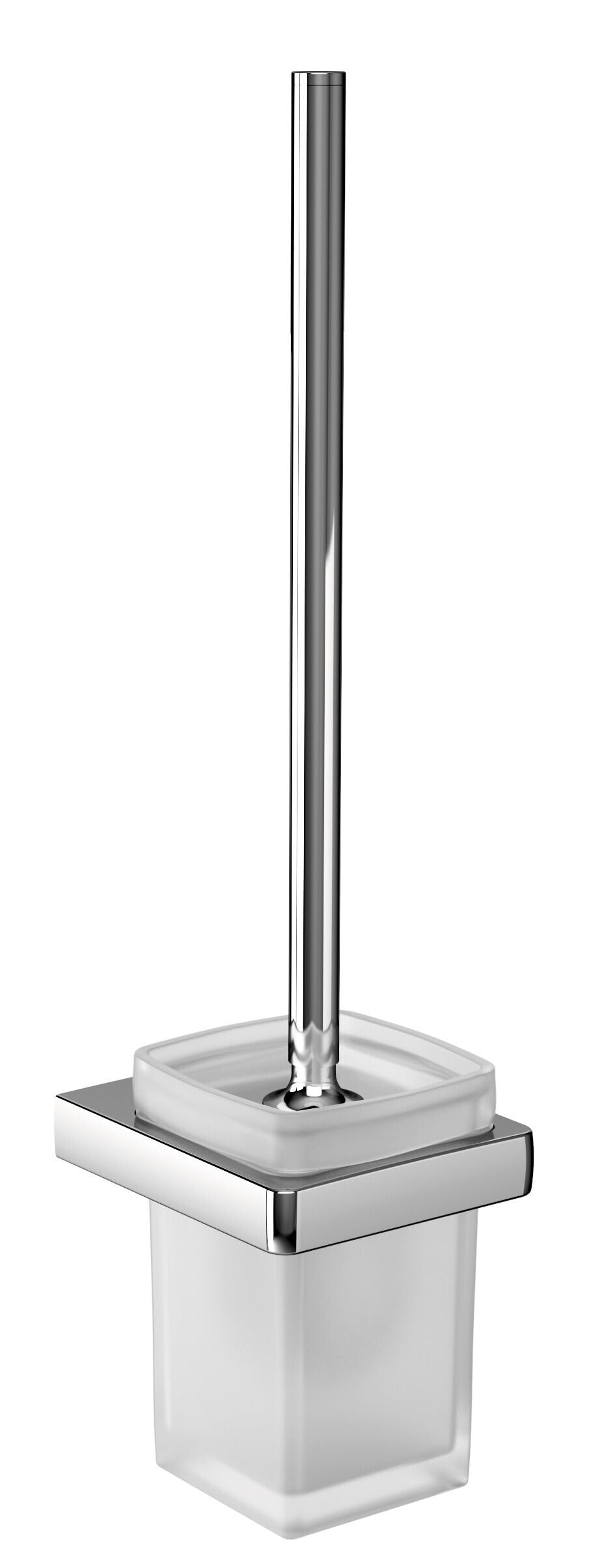 emco TREND WC-Bürstengarnitur, Toilettenbürste mit Griff und Halterung aus Metall, hochwertige WC-Bü