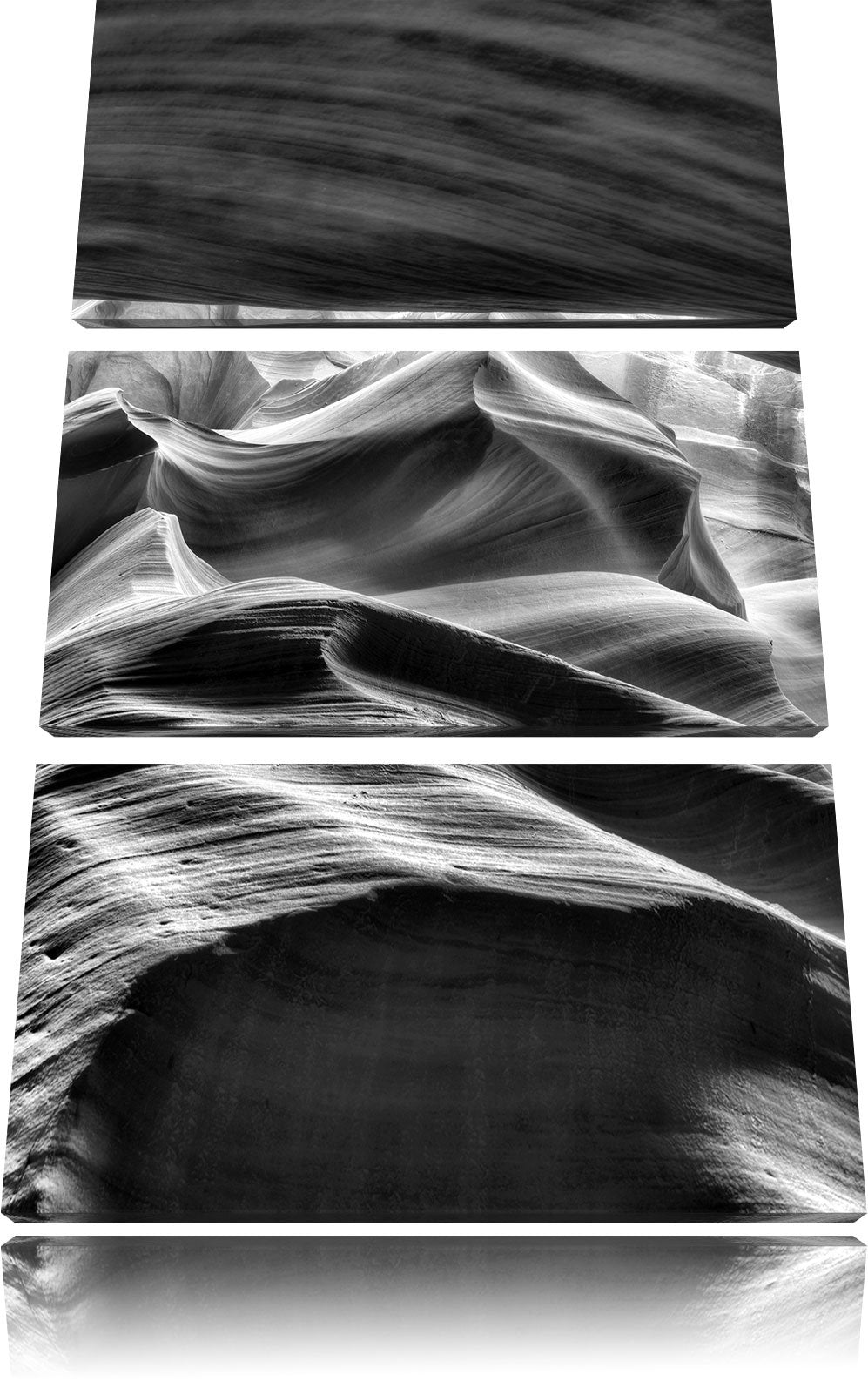 Pixxprint Antelope Canyon Arizona als Leinwandbild/Grösse: 3 Teilig (120x80) cm/Wandbild/Kunstdruck/
