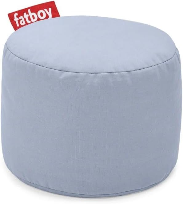 Fatboy Point Hocker Stonewashed Nebelblau, Baumwolle, 47 x 47 x 52 cm (LxBxH), Nebelblau