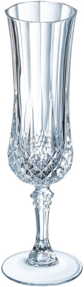 Cristal d´Arques Serie Longchamp ECLAT 6-er Set Sektkelch, 14 cl, Glas, Transparent, 6 Stück (1er Pa