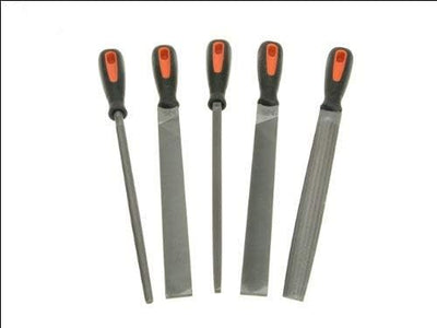 Bahco Datei Set 5 Stück 1-478-10-1-2 250mm (10in) BAH47810 1 Orange, 1 Orange