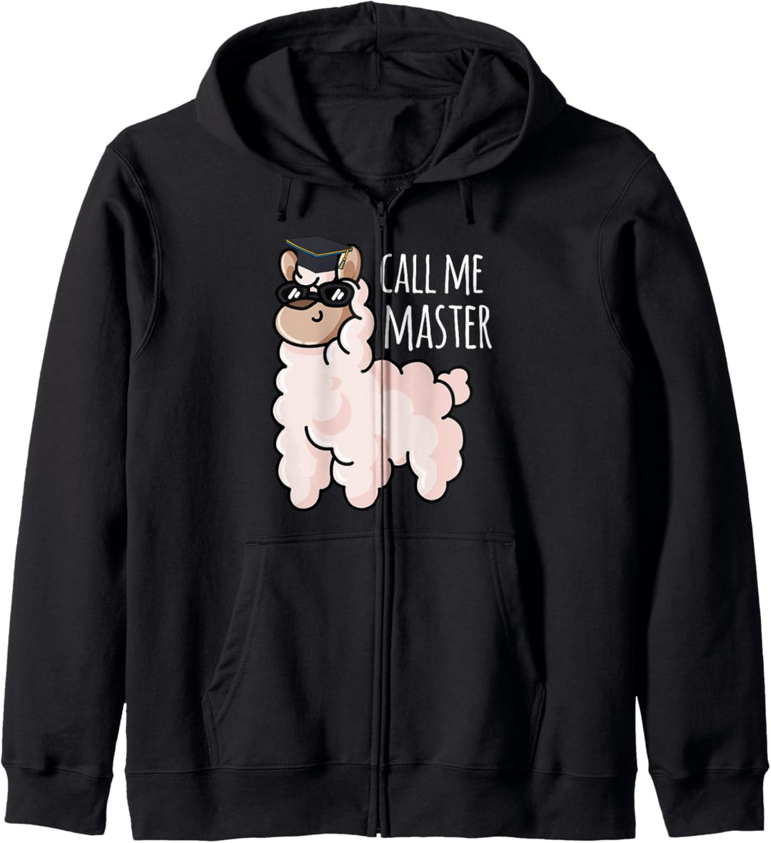 Call me Master Abschluss Geschenk Absolvent Lama Alpaka Kapuzenjacke