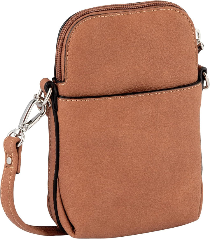 Gabor bags Valentine Damen Handytasche Umhängetasche Cognac, Cognac