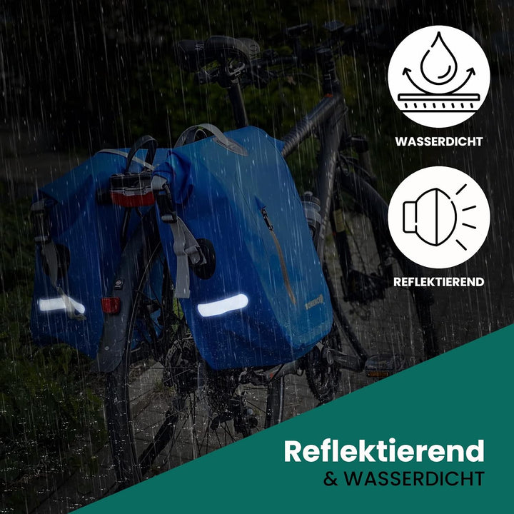 Bomence Fahrradtasche für Gepäckträger wasserdicht - Satteltasche für Fahrrad, Radtasche, Gepäckträg