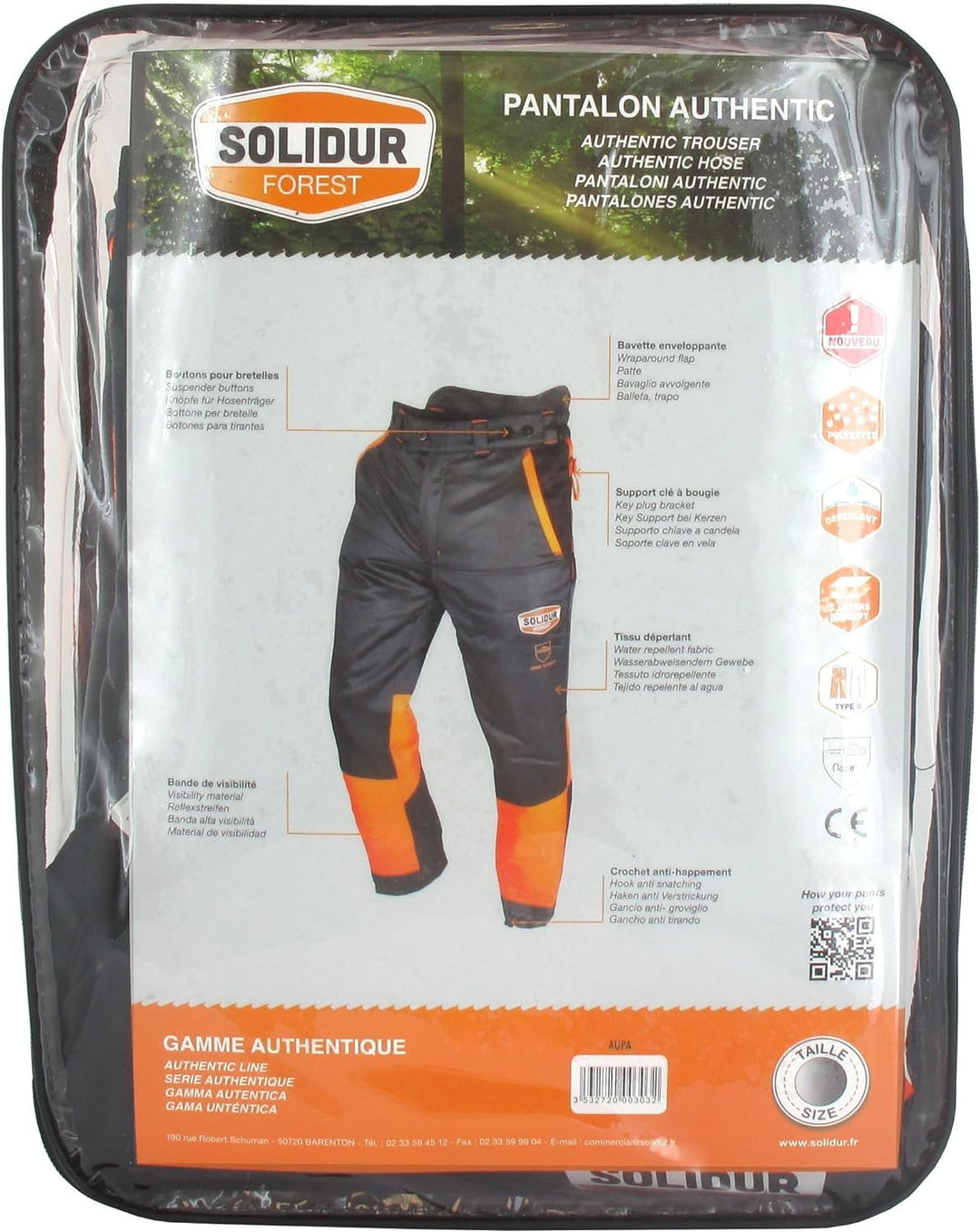 GREENSTAR-Hose bûcheronnage Ozaki Taschen, schwarz, 31877 10987