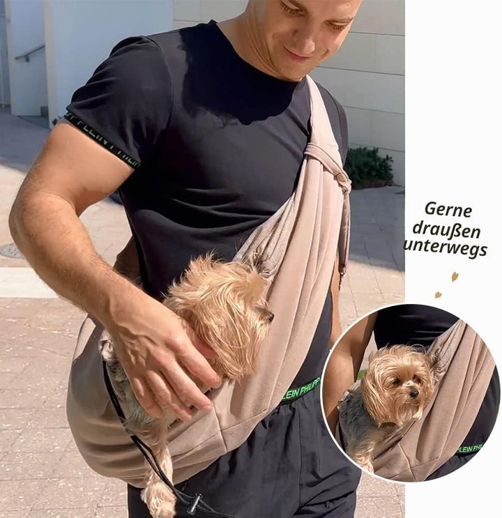 Hundetragetasche Tragetasche für Hunde NATUYA Träger mit Netztasche für Carrier Dogs Katzen-Hände Fr