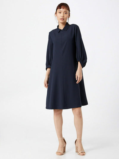 someday. Damen Blusenkleid Qedrik Navy 38