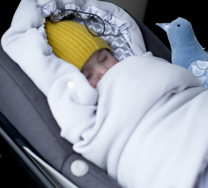 Motherhood Baby Softshell Einschlagdecke für Babyschale, Schiffe mint Schiffe Mintgrün ca. 78×40 cm