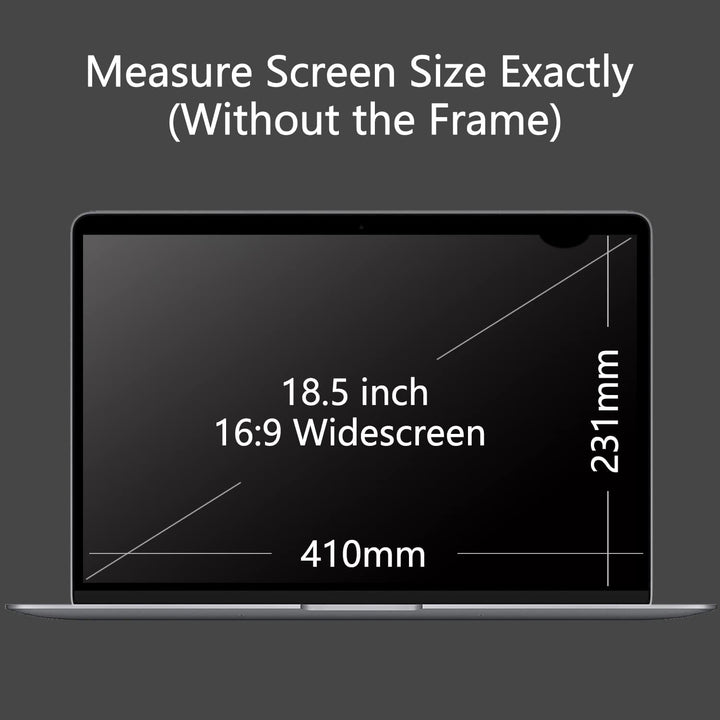 Lonkenn 18.5 Zoll Laptop Privacy Filter, Premium Blickschutzfilter, Robust und Wiederverwendbar, Pri