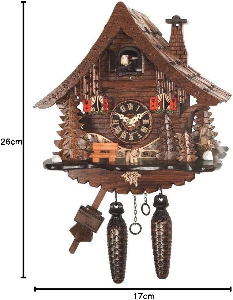 Engstler Quarz Kuckucksuhr Schwarzwaldhaus EN 471 Q