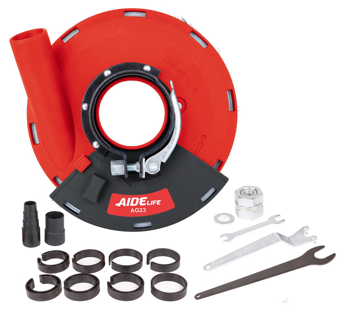 Aidelife Absaughaube mit Bürsten für Winkelschleifer 180mm, 180mm
