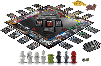 Hasbro Monopoly Star Wars The Mandalorian, Spiel in Box, inspiriert von der TV-Serie The Mandalorian